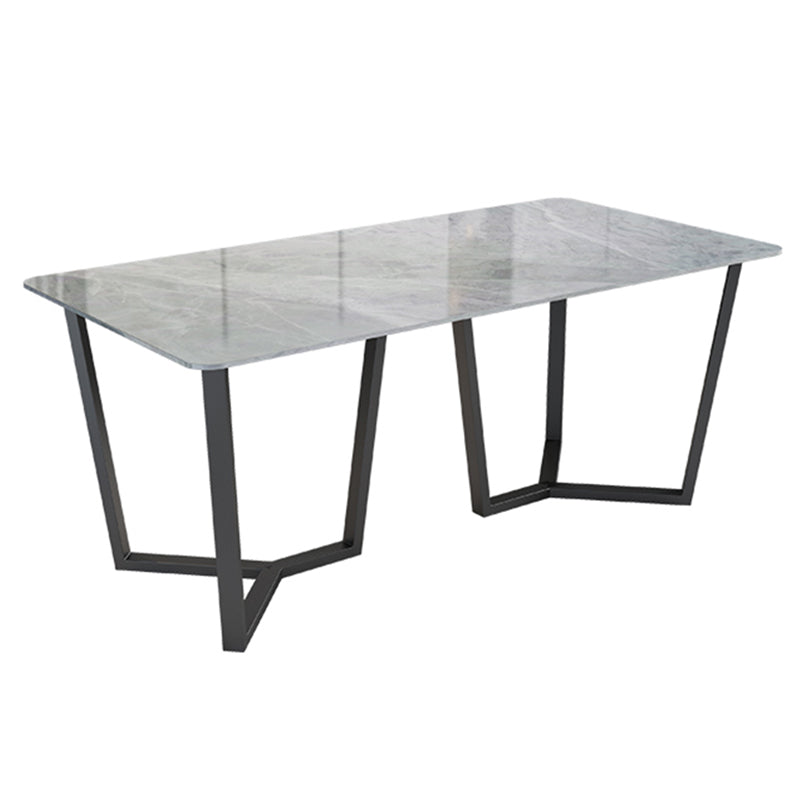 Modern 1/5/7 Pieces Dining Set Rectangle Stone Dining Table for Dining Room Kitchen