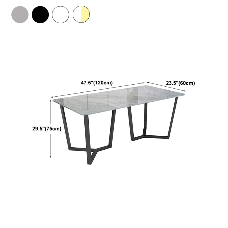 Modern 1/5/7 Pieces Dining Set Rectangle Stone Dining Table for Dining Room Kitchen