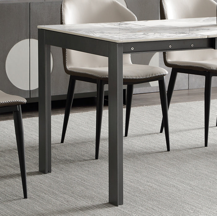 Contemporary Sintered Stone Rectangle Table Set 1/3/4/5/7 Pieces Dining Set