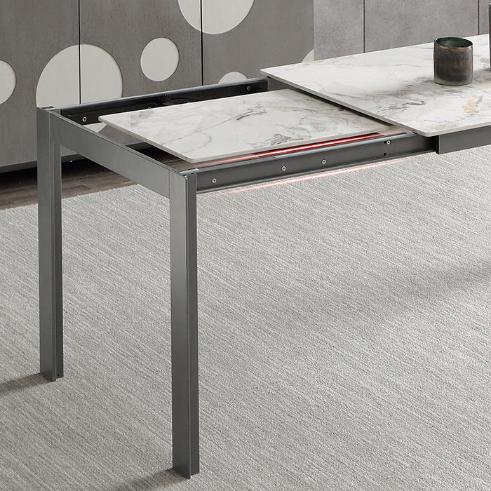 Contemporary Sintered Stone Rectangle Table Set 1/3/4/5/7 Pieces Dining Set