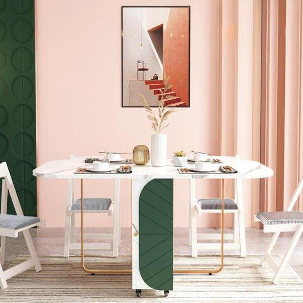 29.3" Simplicity Style Furniture Oval Folding Dining Site Table (only Table)