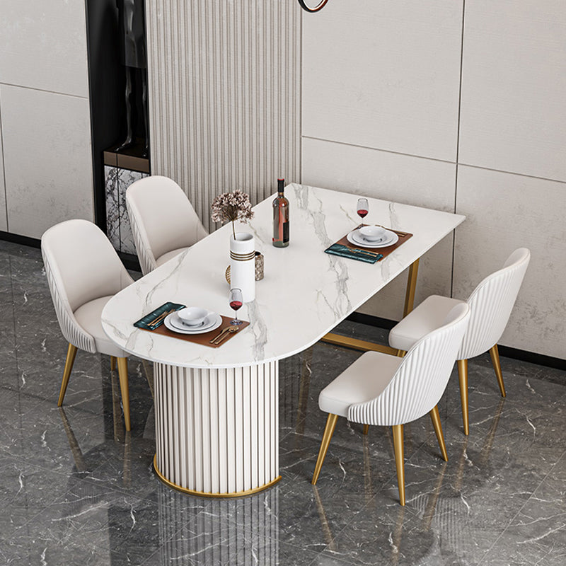 Sintered Stone Dining Table Traditional Luxury Table for Kitchen