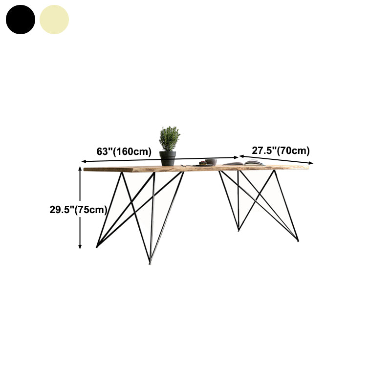 Traditional Luxury in Wood Table Rectangle Dining Table for Kitchen