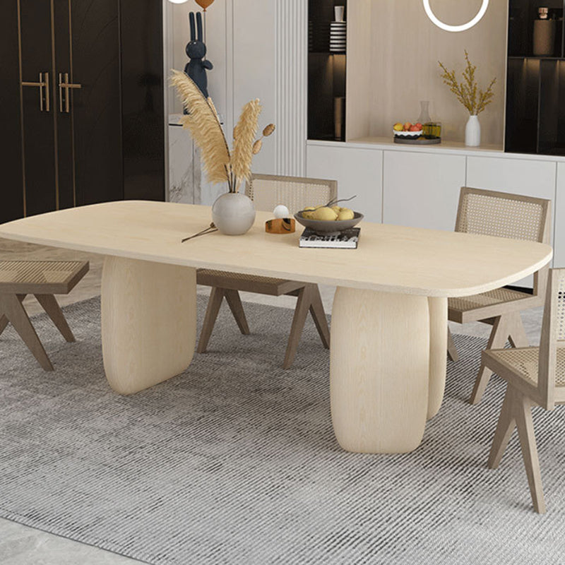 Solid Wood Dining Table Contemporary Style Dinette Table for Kitchen Home