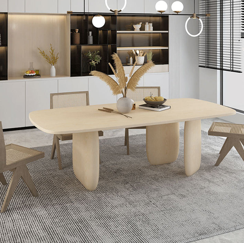 Solid Wood Dining Table Contemporary Style Dinette Table for Kitchen Home