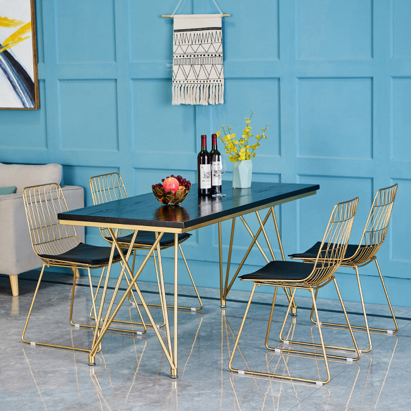 Traditional Luxury Dining Table White in Marble Rectangle Dining Table for Kitchen