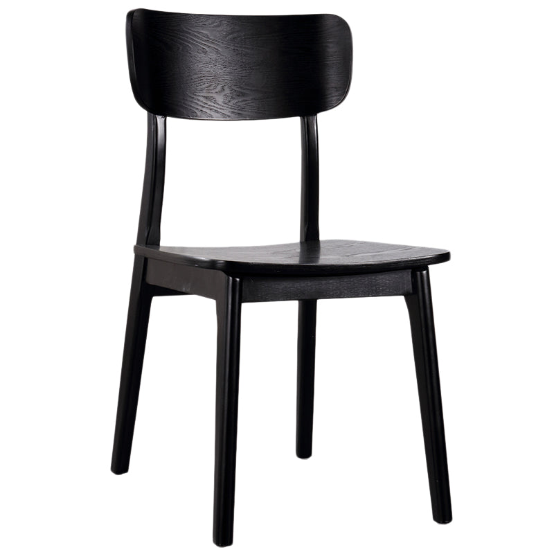 Contemporary Style Chair Armless Chair for Kitchen with Wood Legs