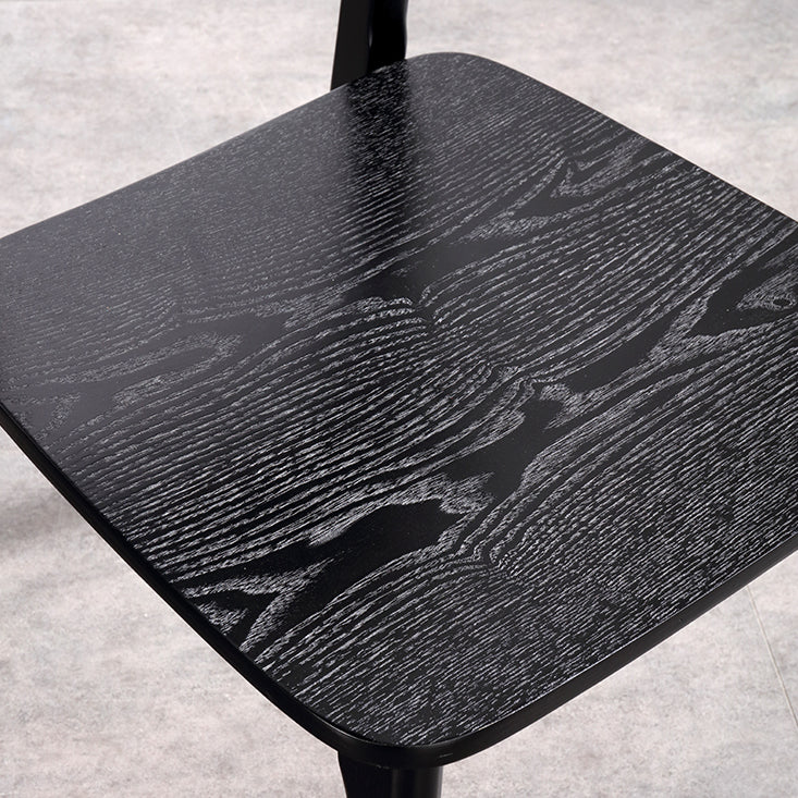 Contemporary Style Chair Armless Chair for Kitchen with Wood Legs