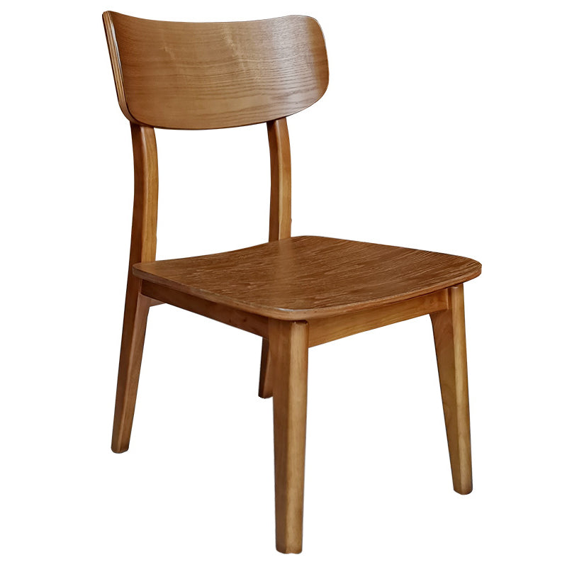 Contemporary Style Chair Armless Chair for Kitchen with Wood Legs