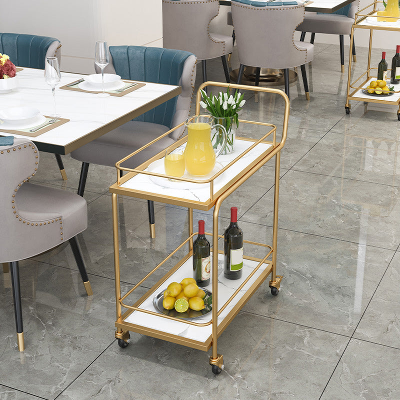 33.86" High Rolling Contemporary Prep Table Stone Prep Table for Restaurant