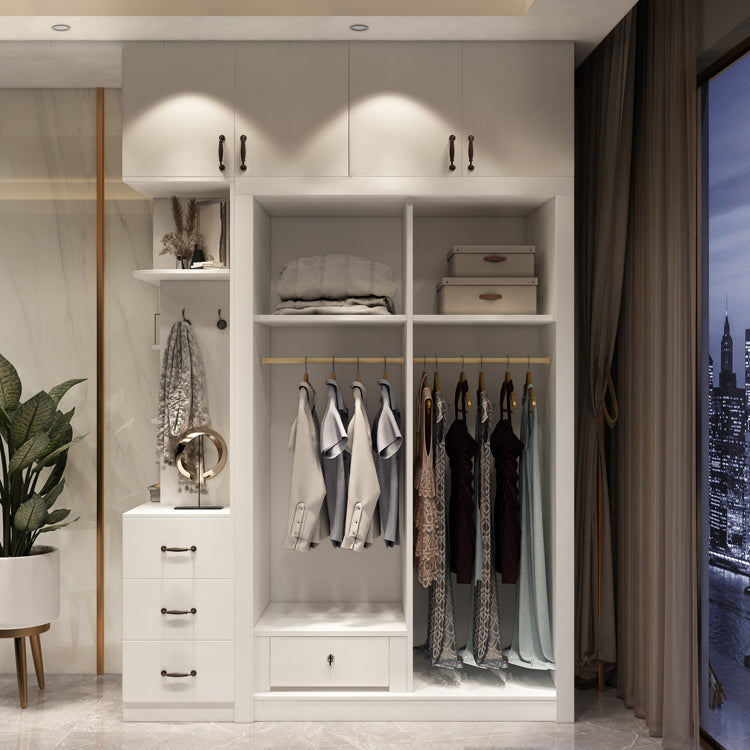 Contemporary Cabinet with Sliding Door Engineered Wood Beige Storage Cabinet