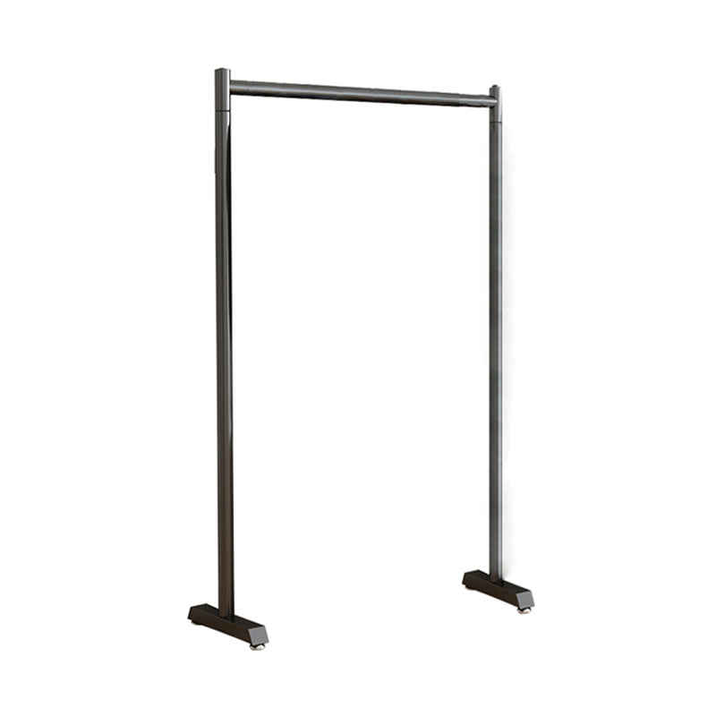 Contemporary Style Open Armoire Stainless Steel Cabinet with Clothing Rod