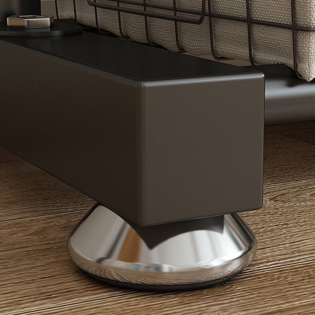 Contemporary Style Open Armoire Stainless Steel Cabinet with Clothing Rod