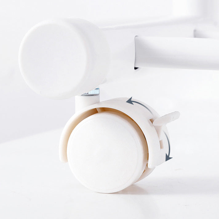 Black and White Steel Armoire Modern Style Cabinet with Clothing Rod