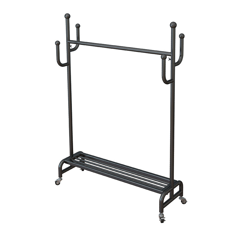 Metal Iron Open Armoire Contemporary Style Armoire with Clothing Rod