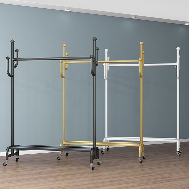 Metal Iron Open Armoire Contemporary Style Armoire with Clothing Rod