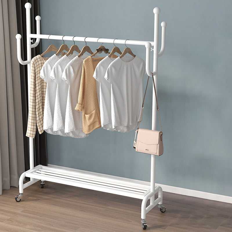 Metal Iron Open Armoire Contemporary Style Armoire with Clothing Rod