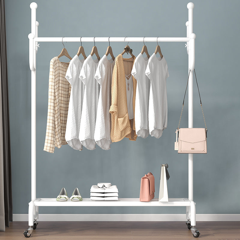 Metal Iron Open Armoire Contemporary Style Armoire with Clothing Rod