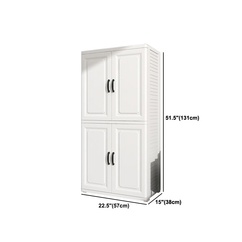 Contemporary Style Wardrobe Plastic Bedroom Wardrobe Closet With Drawer