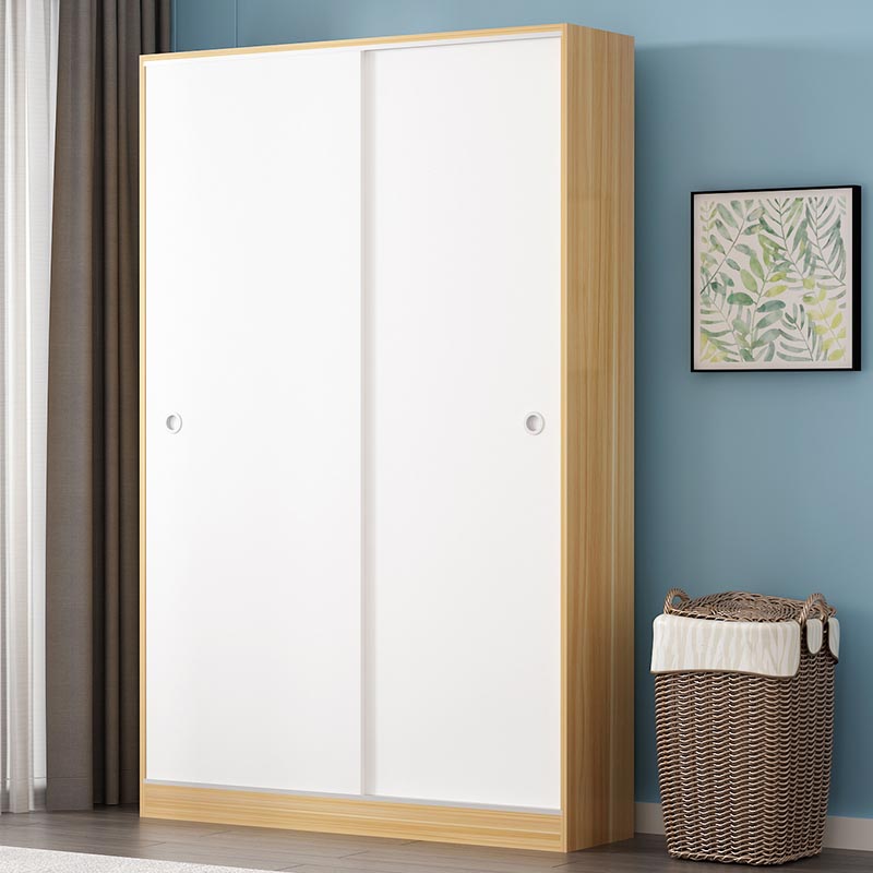 Modern Style Wardrobe Cabinet Engineered Wood Armoire for Bedroom