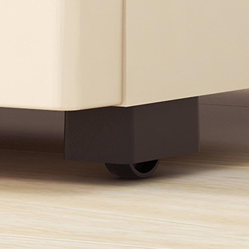 Contemporary Style Non-Hanging Armoire Plastic Cabinet with Drawers