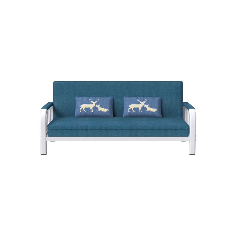 Linen Contemporary Square Sofa Convertible Sofa, 51.18" L x 24.80" W x 33.46" H