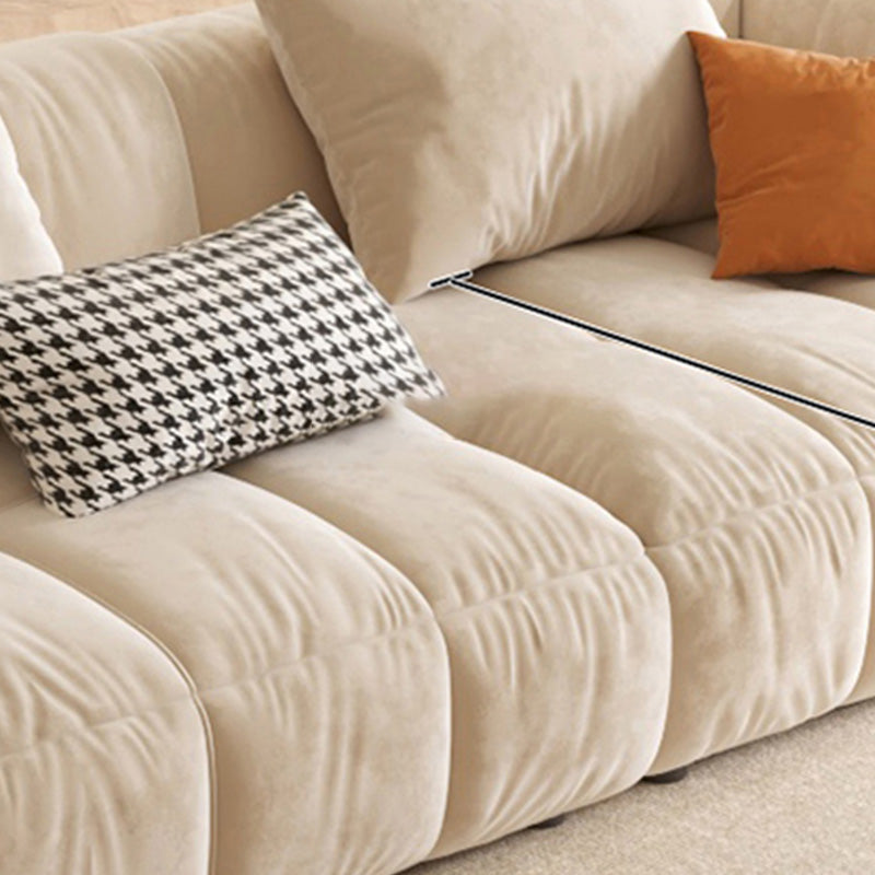 Stationary Square Arm Standard Cushions Contemporary Seating for Living Room