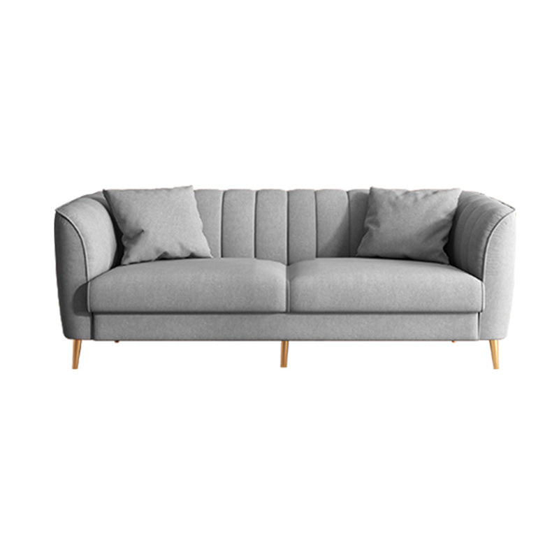 Stationary Living Room Flared Arm Standard Light-grey Modern Sofa