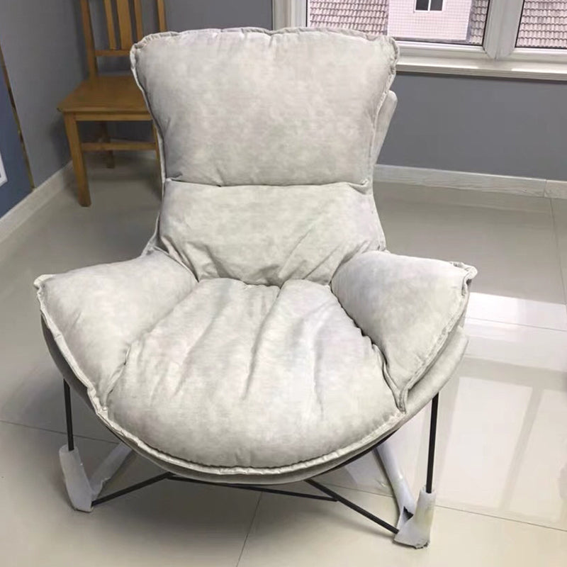 Faux Leather Armless Lounge Chair 34.25" L x 37.40" W x 34.64" H Cushion Back Chair