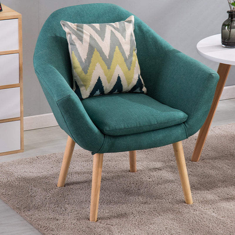 Linen Accent Armchair 29.13" L x 26.77" W x 21.25" H Flared Arms Arms Chair