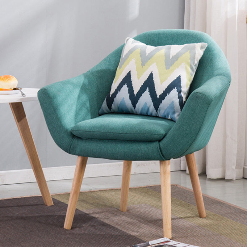 Linen Accent Armchair 29.13" L x 26.77" W x 21.25" H Flared Arms Arms Chair