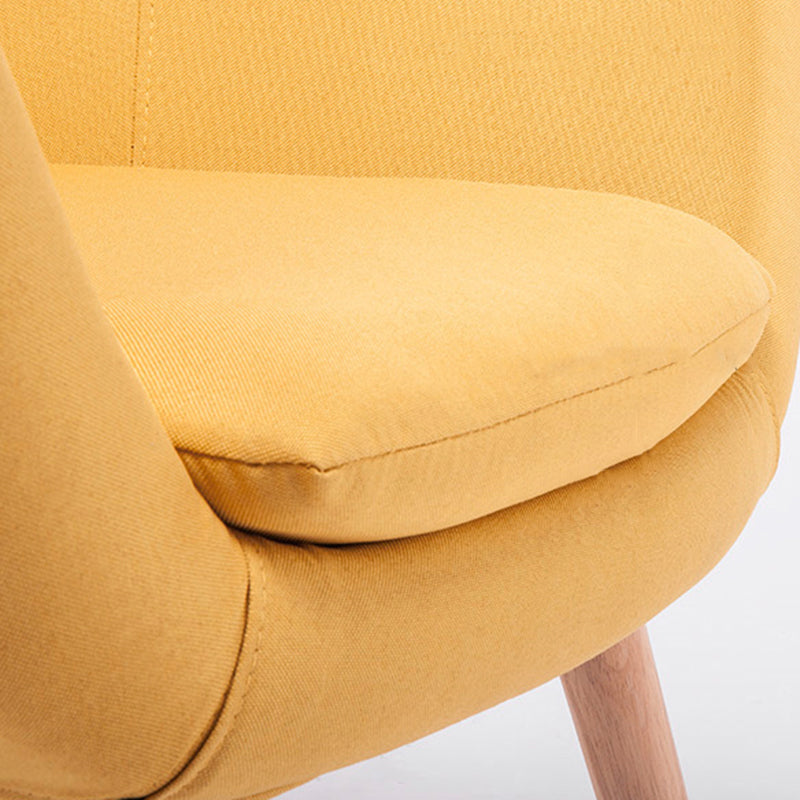 Linen Accent Armchair 29.13" L x 26.77" W x 21.25" H Flared Arms Arms Chair