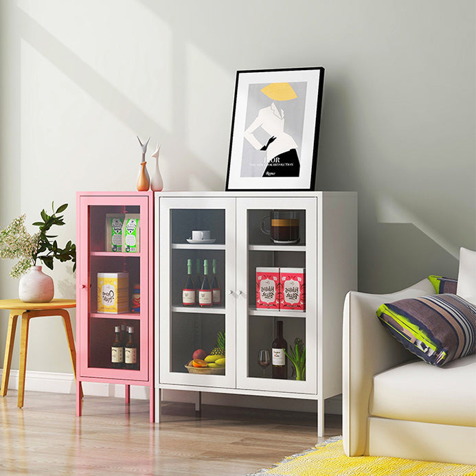 Contemporary Dining Server Door Metal Server for Living Room