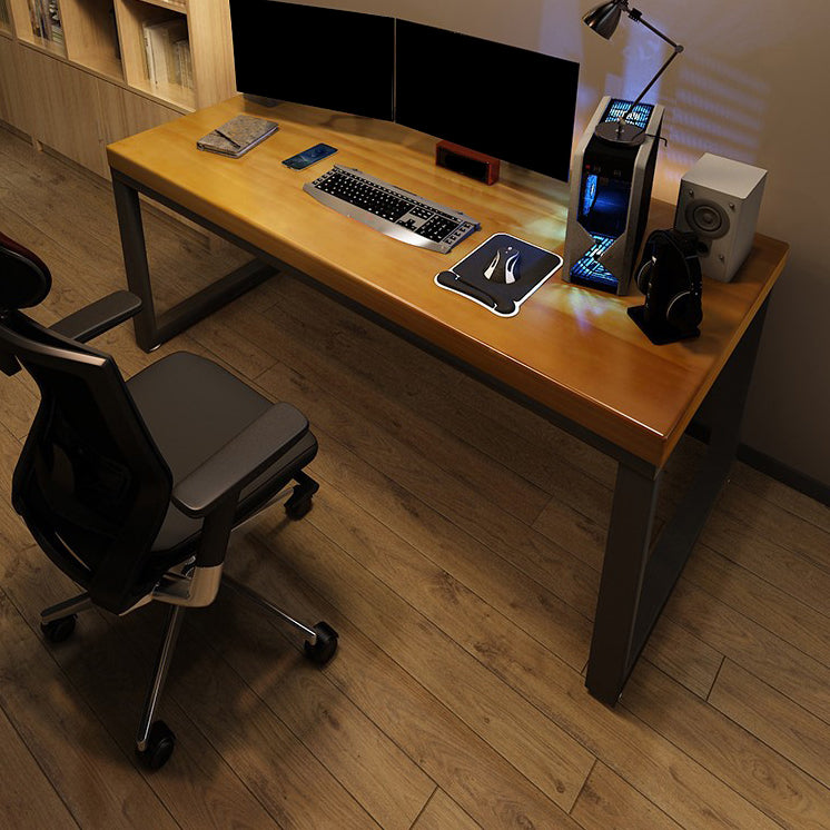 Solid Wood Writing Desk Contemporary Rectangular Office Desk