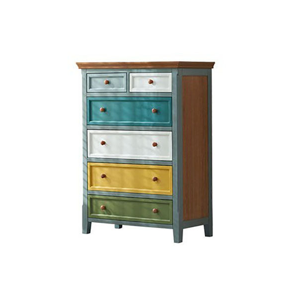 Wooden Storage Chest American Traditional Style Storage Chest Dresser with Drawers