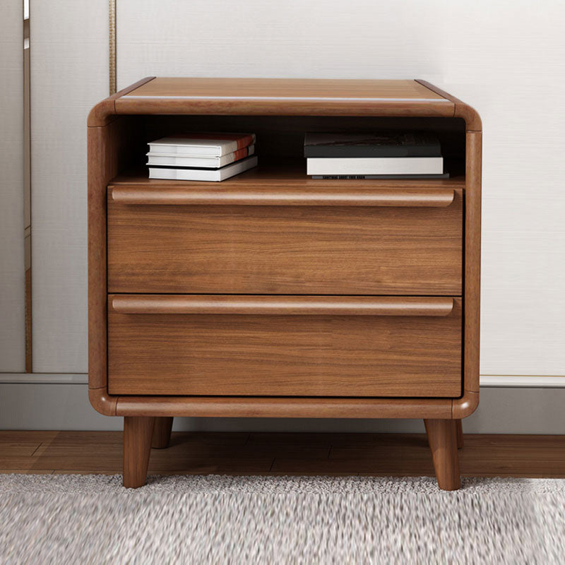 Wooden Brown Storage Chest Modern Style Storage Chest Dresser with Drawers