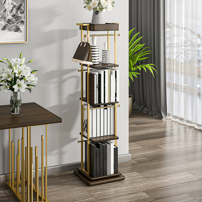 Modern Style Metal Bookshelf Open Back Bookcase for Home Office