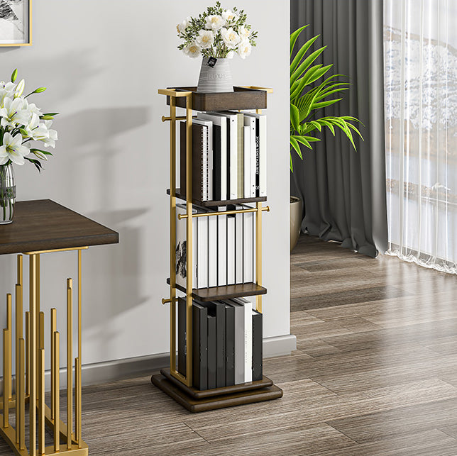 Modern Style Metal Bookshelf Open Back Bookcase for Home Office