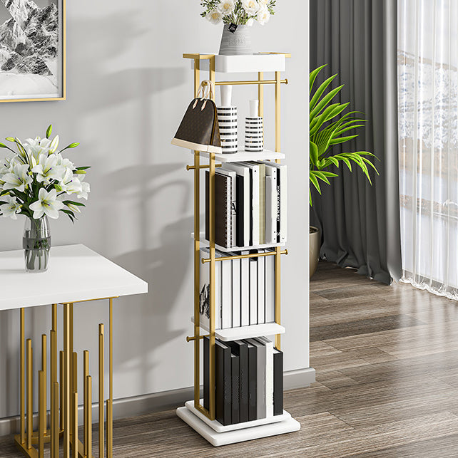 Modern Style Metal Bookshelf Open Back Bookcase for Home Office