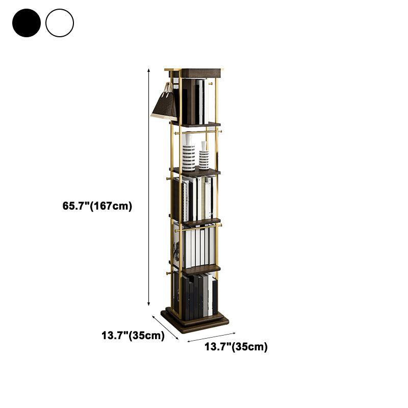 Modern Style Metal Bookshelf Open Back Bookcase for Home Office