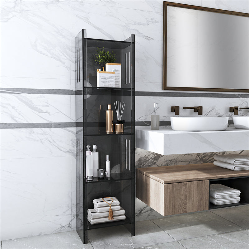 Standard Closed Back Bookshelf Scandinavian Acrylic Bookcase