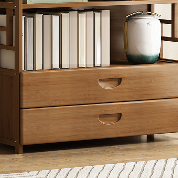 Modern Bamboo Bookcase Standard 11-inch Wide Home Book Shelf