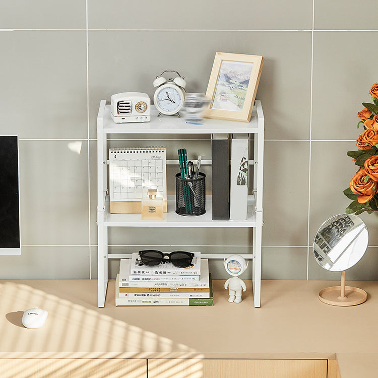 Modern Metal Bookcase, Geometric Bookshelf for Any Room, 8.5" W