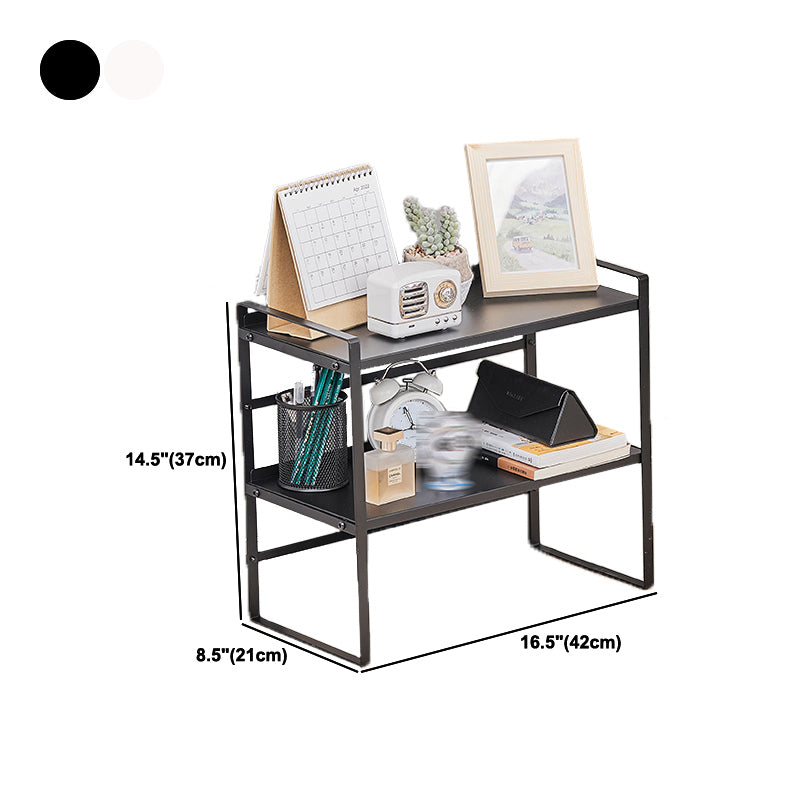 Modern Metal Bookcase, Geometric Bookshelf for Any Room, 8.5" W