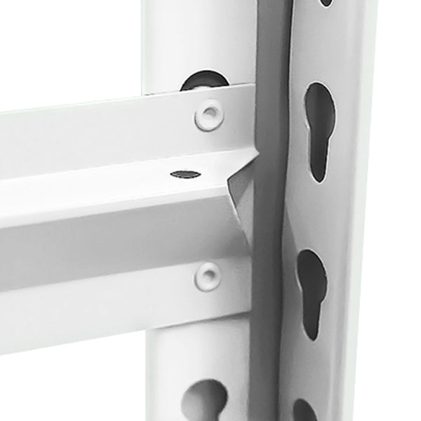 Open Metal Bookshelf Modern Home Office Rectangular Bookcase