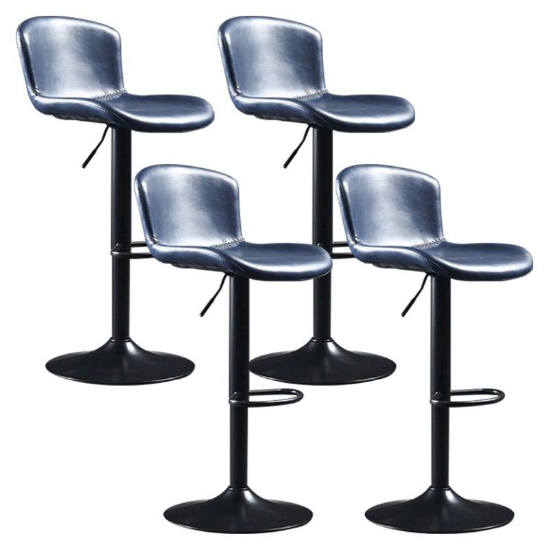 Indoor Adjustable Counter-height Stool with Swivel Leather Counter Bar Stool