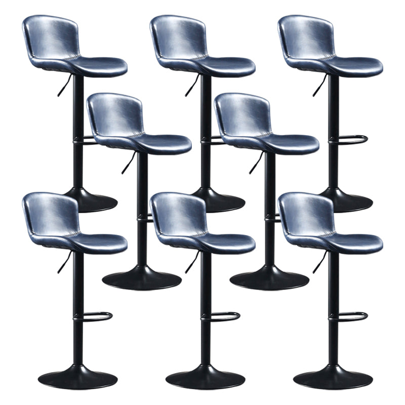 Indoor Adjustable Counter-height Stool with Swivel Leather Counter Bar Stool