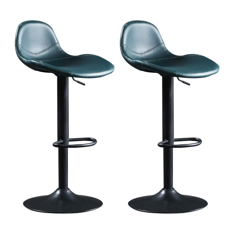 Indoor Adjustable Counter-height Stool with Swivel Leather Counter Bar Stool