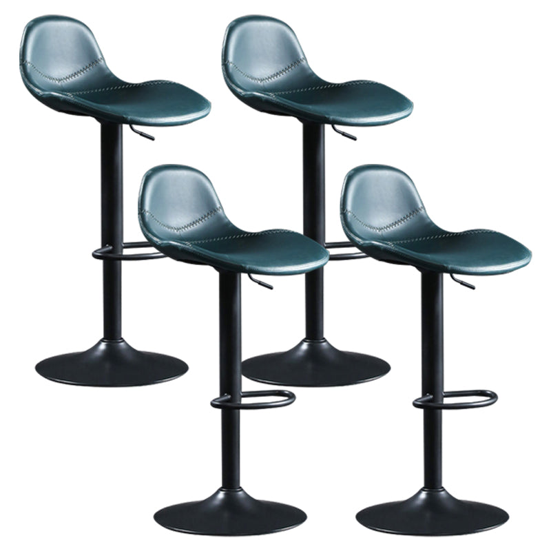Indoor Adjustable Counter-height Stool with Swivel Leather Counter Bar Stool