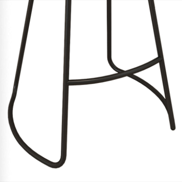 Industrial Style Bar-stool Wooden Counter Bar Stool with Metal Legs for Restaurant